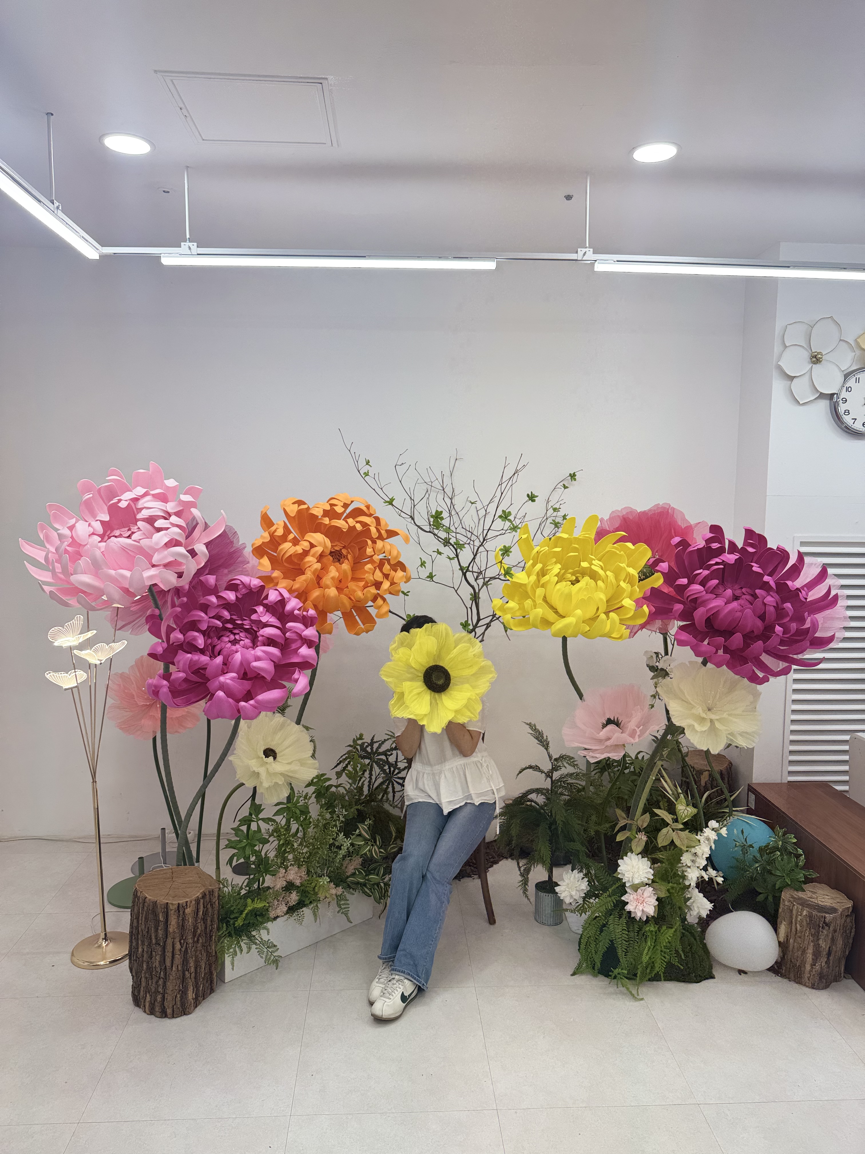 에바국화 자이언트플라워 포토존 연출 갤러리 - 루아아뜰리에블룸 갤러리